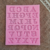 Molde Puntilla Silicona Letras Mayusculas con Relieve 001W10
