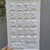 Placa de pvc plastica de numeros y simbolos 1609C