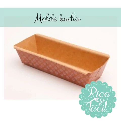 Molde papel budin
