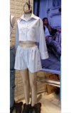 CAMISA CORTA RAYADA SIENA