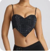 CORSET IMPORTADO HEART STRASS
