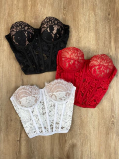 CORSET STRAPLESS ENCAJE - comprar online