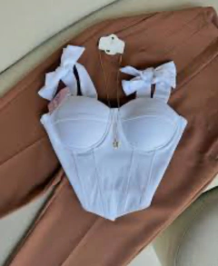 CORSET BENGALINA ELASTIZADA BLANCO