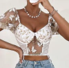 CORSET IMPORTADO MARIPOSAS BLANCO