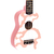 Ukelele Soprano Animal Print Pink + Funda + Púa - tienda online