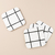 Set Posavasos Antideslizante Líneas Blanco y Negro