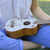Ukelele Soprano Flores Blancas + Funda + Púa - tienda online