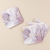 Set Posavasos Antideslizante Purple Marble