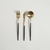 Set x 12 - Cubiertos Luxury Black Acero Inoxidable