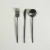 Set x 12 - Cubiertos Black Love Acero Inoxidable