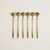 Cucharitas Golden Flower Acero Inoxidable x 6
