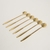 Cucharitas Golden Flower Acero Inoxidable x 6 - comprar online