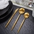 Set x 12 - Cubiertos Golden Love Acero Inoxidable - comprar online