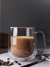 Mug Taza Doble Vidrio 350 Ml