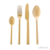 Set x 16 - Cubiertos Dallas Acero Inoxidable Dorados