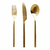 Set x 12 - Cubiertos Golden Classic Acero Inoxidable - La Beauté
