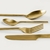 Set x 16 - Cubiertos Dallas Acero Inoxidable Dorados - La Beauté