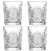 Vasos Realeza 325 ml x 4