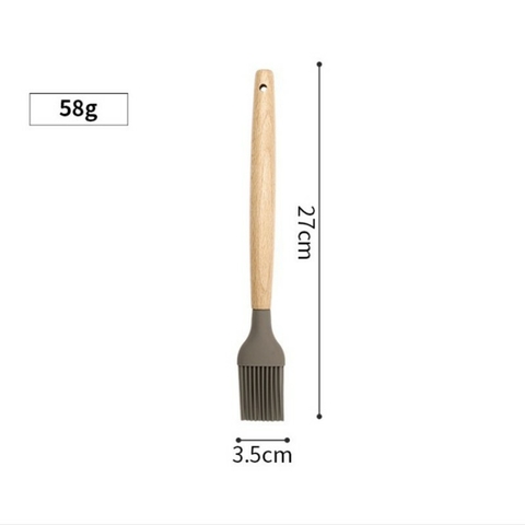 pincel marr¢n - silicona y madera