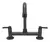Torneira Misturador Cozinha Mesa Bica Móvel 1/4V Preto Fosco - comprar online