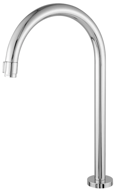 Torneira Banheiro Lavatório Alta Cromada Metal Luxo 1/4 de Volta