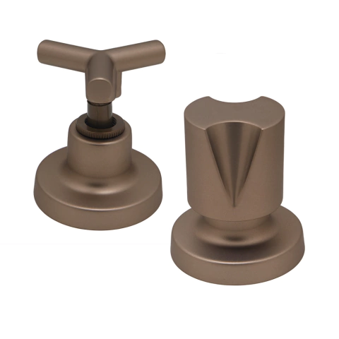 Kit 2 Acabamentos Registro Pressão e Gaveta 16 Estrias Padrão Deca Cobre Fosco