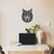 Woodecora - Aplique de Parede em Mdf 3D Lobo. Escultura, Quadro Decorativo