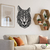 Woodecora - Aplique de Parede em Mdf 3D Lobo. Escultura, Quadro Decorativo