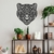 Woodecora - Aplique de Parede em Mdf 3D Tigres. Escultura, Quadro Decorativo