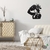 Woodecora - Aplique de Parede em Mdf 3D Country Girl. Escultura, Quadro Decorativo