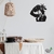 Woodecora - Aplique de Parede em Mdf 3D Country Girl. Escultura, Quadro Decorativo