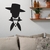 Woodecora - Aplique de Parede em Mdf 3D Gaúcho. Escultura, Quadro Decorativo