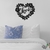 Woodecora - Aplique de Parede em Mdf 3D Coração Love. Escultura, Quadro Decorativo
