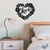 Woodecora - Aplique de Parede em Mdf 3D Coração Love. Escultura, Quadro Decorativo