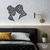 Woodecora - Aplique de Parede em Mdf 3D Casal. Escultura, Quadro Decorativo