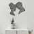 Woodecora - Aplique de Parede em Mdf 3D Casal. Escultura, Quadro Decorativo