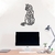Woodecora - Aplique de Parede em Mdf 3D Gato Geométrico. Escultura, Quadro Decorativo