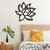 Woodecora - Aplique de Parede em Mdf 3D Flor de Lótus  Lightness. Escultura, Quadro Decorativo
