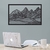 Woodecora - Aplique de Parede em Mdf 3D Painel Montanhas Escultura, Quadro Decorativo