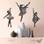 Woodecora - Aplique de Parede em Mdf 3D Trio de Bailarinas. Escultura, Quadro Decorativo