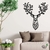 Woodecora - Aplique de Parede em Mdf 3D Cervo. Escultura, Quadro Decorativo