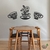 Woodecora - Aplique de Parede em Mdf 3D Conjunto de Xícara. Escultura, Quadro Decorativo