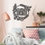 Woodecora - Aplique de Parede em Mdf 3D Câmera Flores e Coração Escultura, Quadro Decorativo