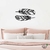 Woodecora - Aplique de Parede em Mdf 3D Penas Chic. Escultura, Quadro Decorativo