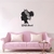 Woodecora - Aplique de Parede em Mdf 3D Wild Heart. Escultura, Quadro Decorativo