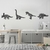 Woodecora - Aplique de Parede em Mdf 3D Conjunto 4 Dinos. Escultura, Quadro Decorativo
