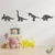 Woodecora - Aplique de Parede em Mdf 3D Conjunto 4 Dinos. Escultura, Quadro Decorativo