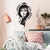 Woodecora - Aplique de Parede em Mdf 3D Deusa da Lua. Escultura, Quadro Decorativo