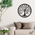 Woodecora - Aplique de Parede em Mdf 3D Árvore Simples. Escultura, Quadro Decorativo