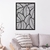 Woodecora - Aplique de Parede em Mdf 3D Folhas da Mata. Escultura, Quadro Decorativo